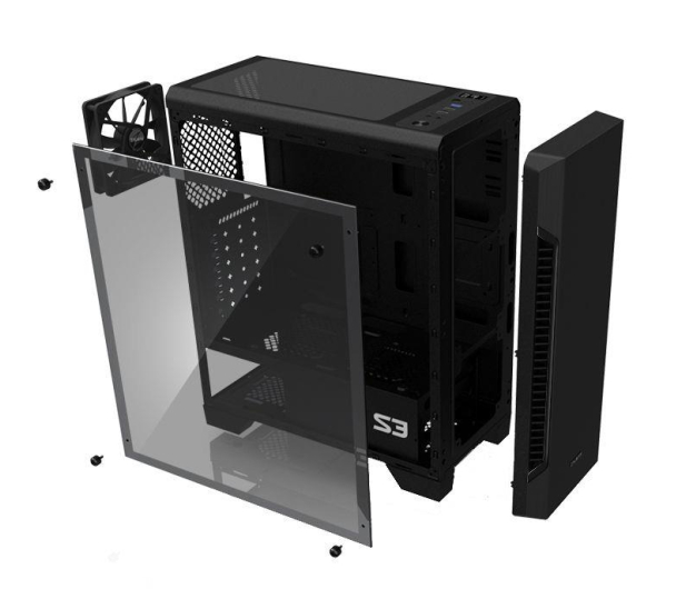 ZALMAN S3 ATX Mid Tower PC Case 120 mm fan - 480162 - zdjęcie 3